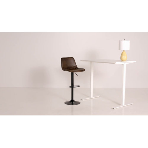 Steelside™ Waterville Swivel Adjustable Height Bar Stool & Reviews